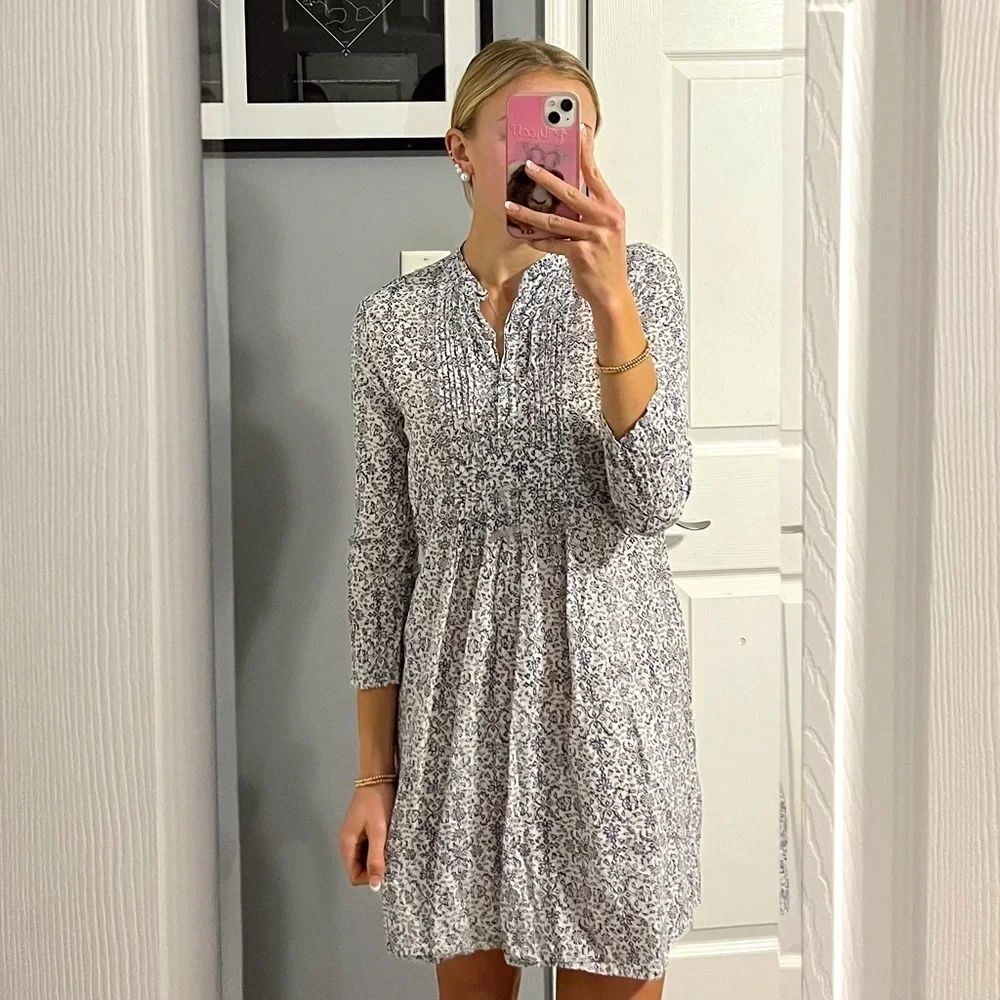 Roller Rabbit White & Blue Floral Dress